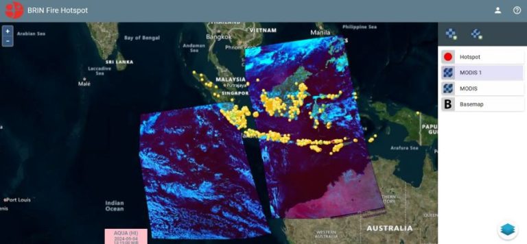 BRIN Manfaatkan Data Satelit Amerika untuk Pantau Kebakaran Hutan