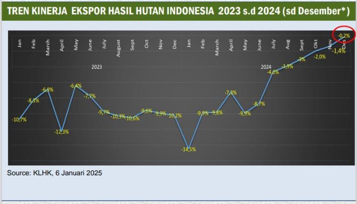 Capai 12,73 Miliar Dolar AS pada Tahun 2024, Kinerja Ekspor Produk Kayu Indonesia Bertahan