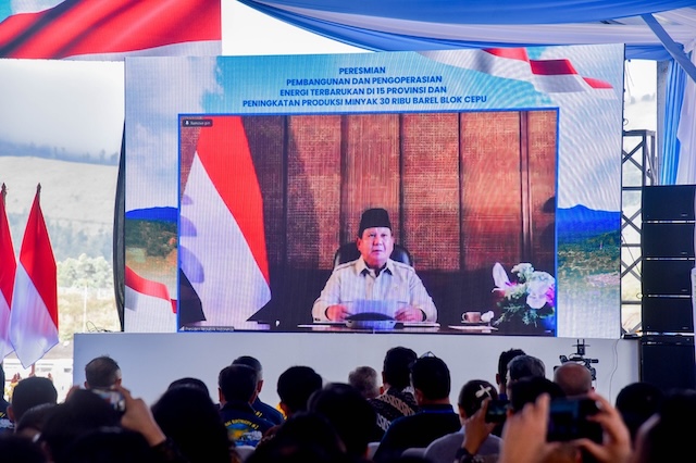 Presiden Prabowo Resmikan 55 Proyek Energi Terbarukan di 15 Provinsi